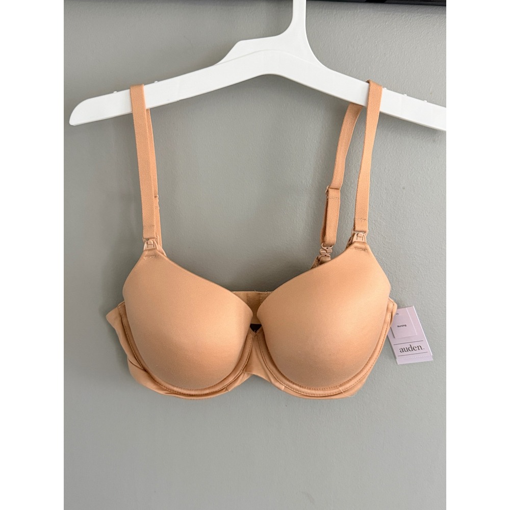 Auden Nursing Bra 32DD Pearl Tan‎ Lightly Lined Comfort Wire T-Shirt Bra NWT